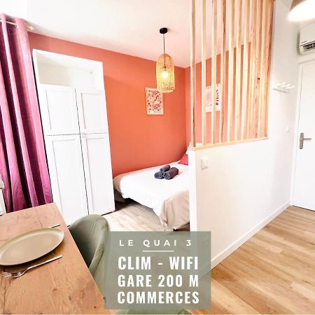 LE QUAI 3 - Studio neuf LUMINEUX CALME - CLIM - WiFi - Gare à 200m Agen Extérieur photo