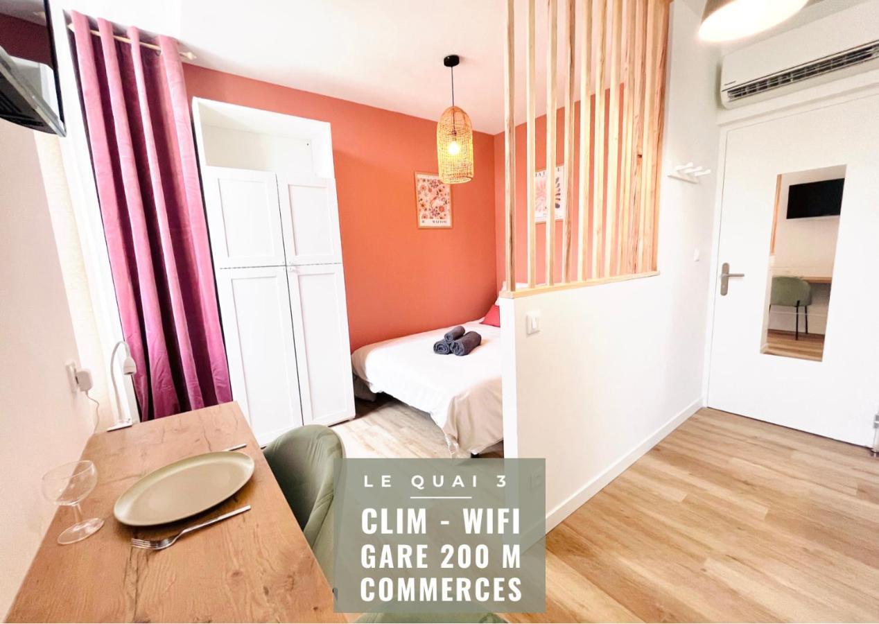 LE QUAI 3 - Studio neuf LUMINEUX CALME - CLIM - WiFi - Gare à 200m Agen Extérieur photo